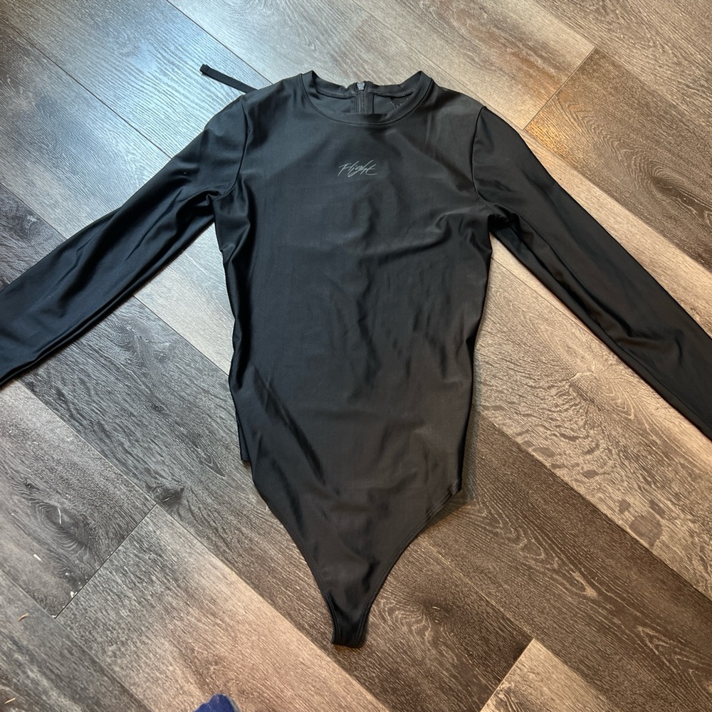 Jordan Black Long Sleeve Bodysuit